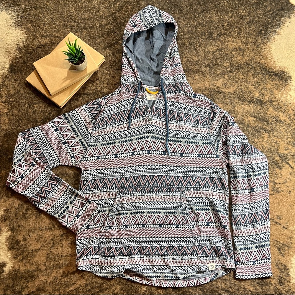 Men's Hooded Shirt, Geometric Patterns